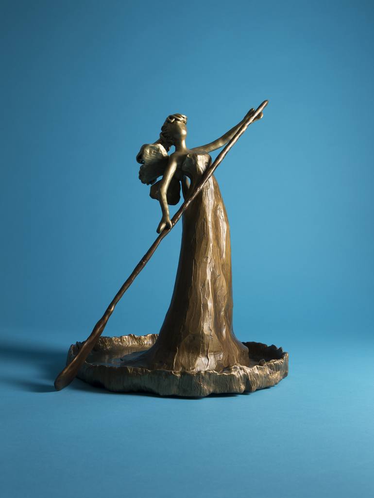 Original Figurative Fantasy Sculpture by Heidi Kujat