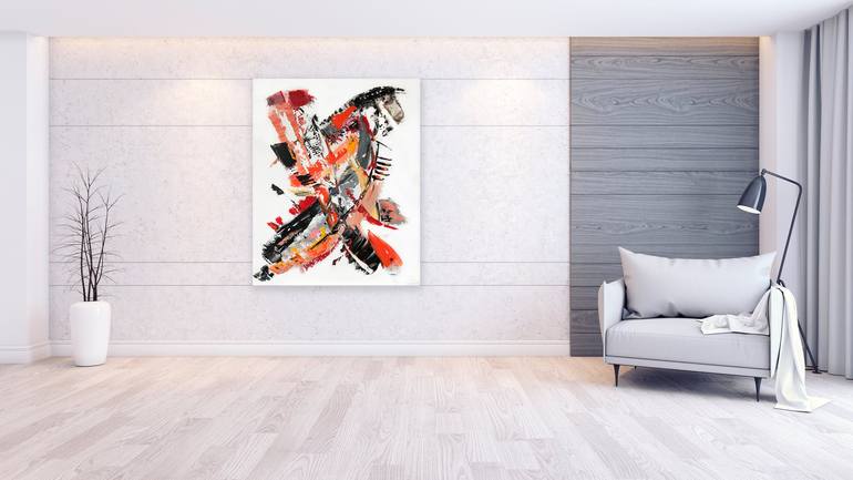 Original Abstract Expressionism Abstract Painting by Evgeniy Tkachenko