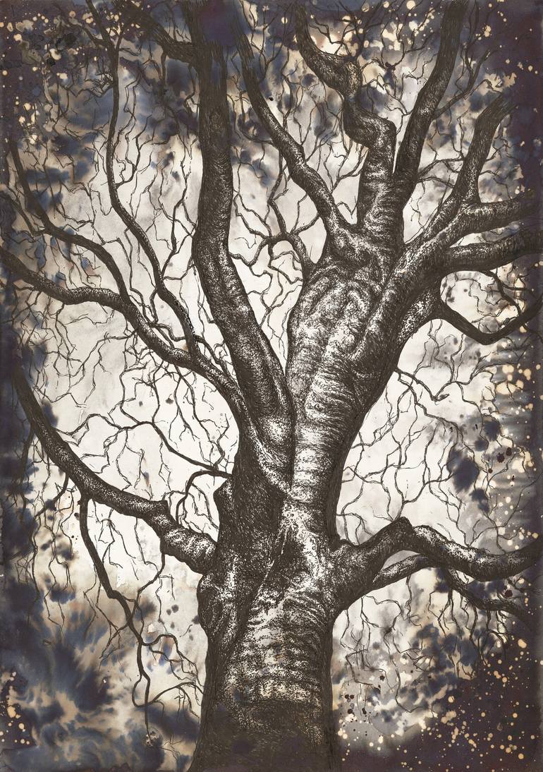 dark tree drawing