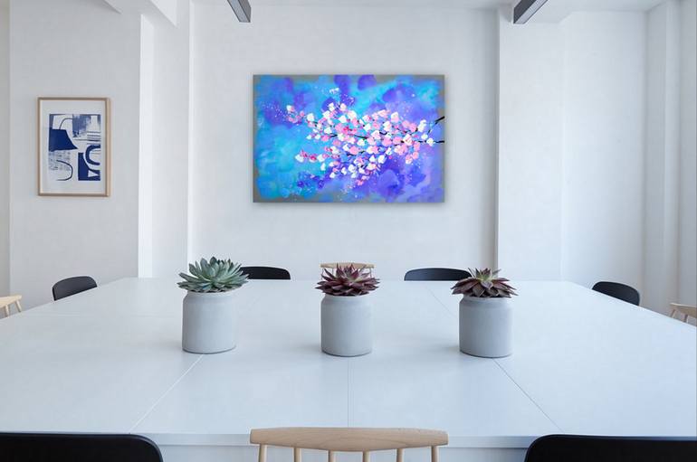 Original Folk Abstract Painting by Cathy Jacobs