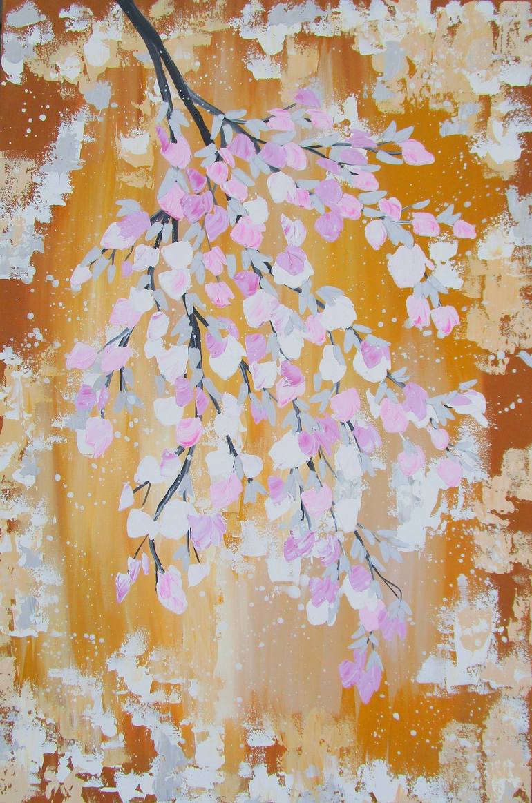 Original Impressionism Floral Painting by Cathy Jacobs