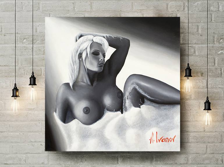 Original Figurative Nude Painting by Alex Ivanov