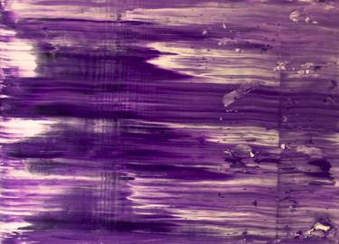 Purple Waves - Abstract Painting - Gerhard Richter Style thumb