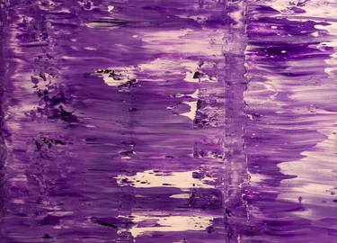 Saatchi Art Artist Alex Ivanov; Paintings, “Purple Waves - Abstract Painting - Gerhard Richter Style” #art