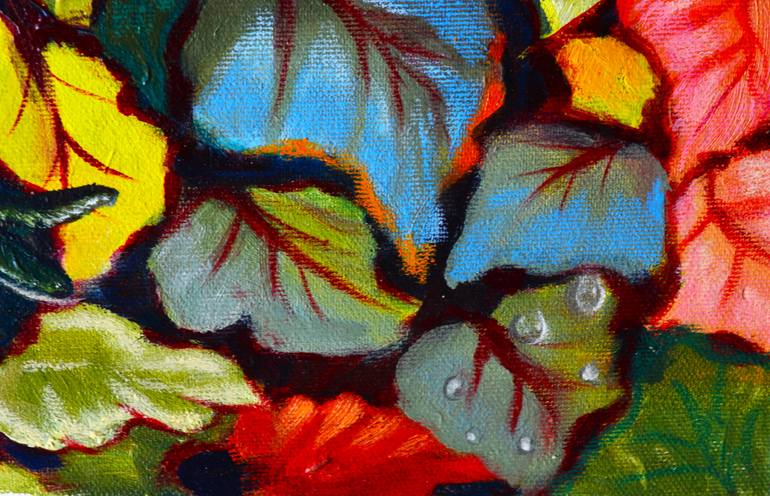 Original Impressionism Botanic Painting by Hanna Bulgakova