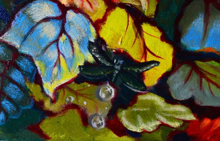Original Impressionism Botanic Painting by Hanna Bulgakova