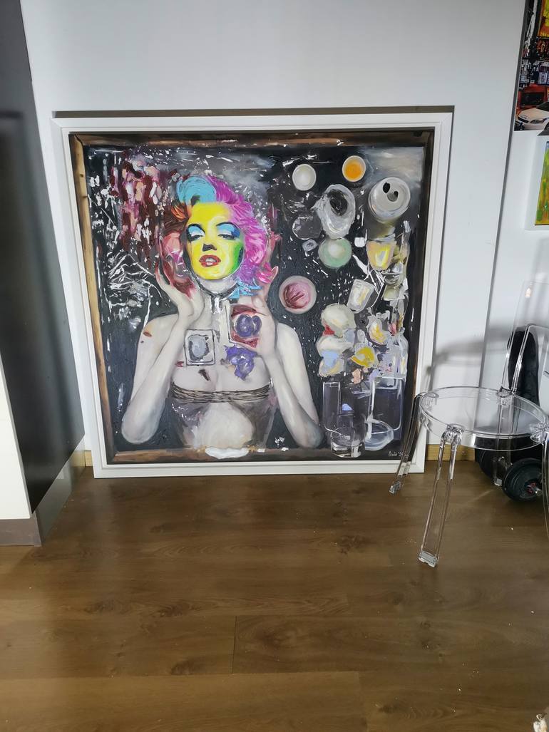Original Contemporary Pop Culture/Celebrity Mixed Media by Maurizio Martini