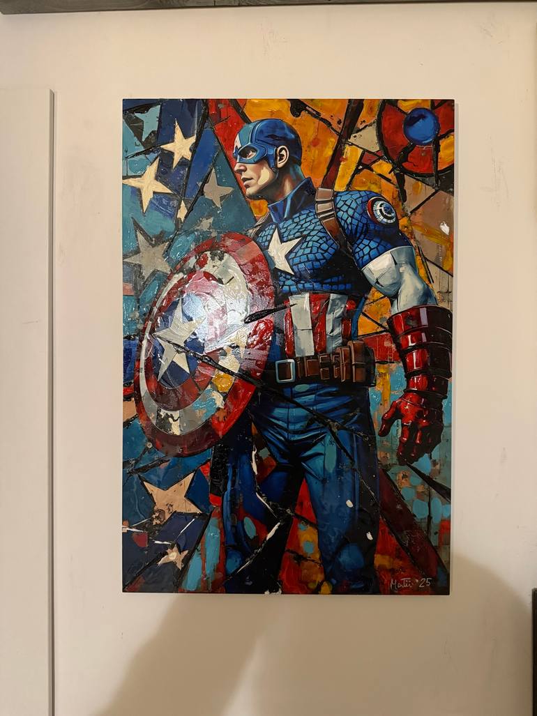 Captain America Mixed Media by Maurizio Martini | Saatchi Art Belgium
