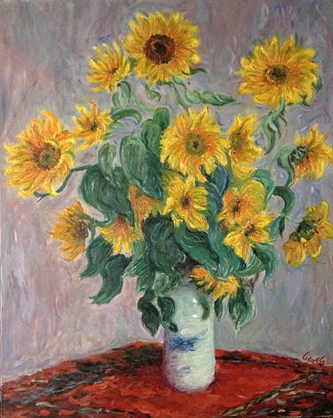 Claude Monet - sunflowers thumb