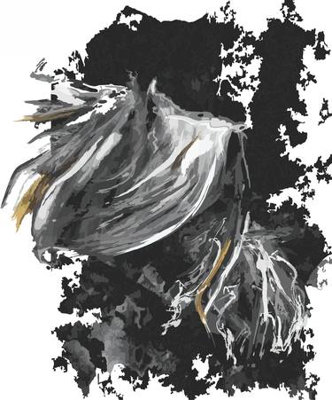 Original Abstract Expressionism Fantasy Mixed Media by Luisa Vicente