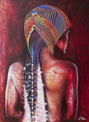 Original Conceptual Nude Painting by Jialba -