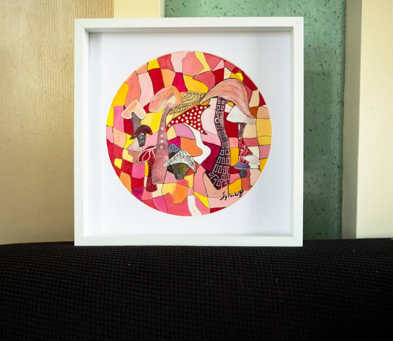 Original Conceptual Garden Painting by Sylvia B