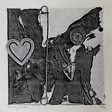 Original Conceptual Love Printmaking by Courtney Cotton