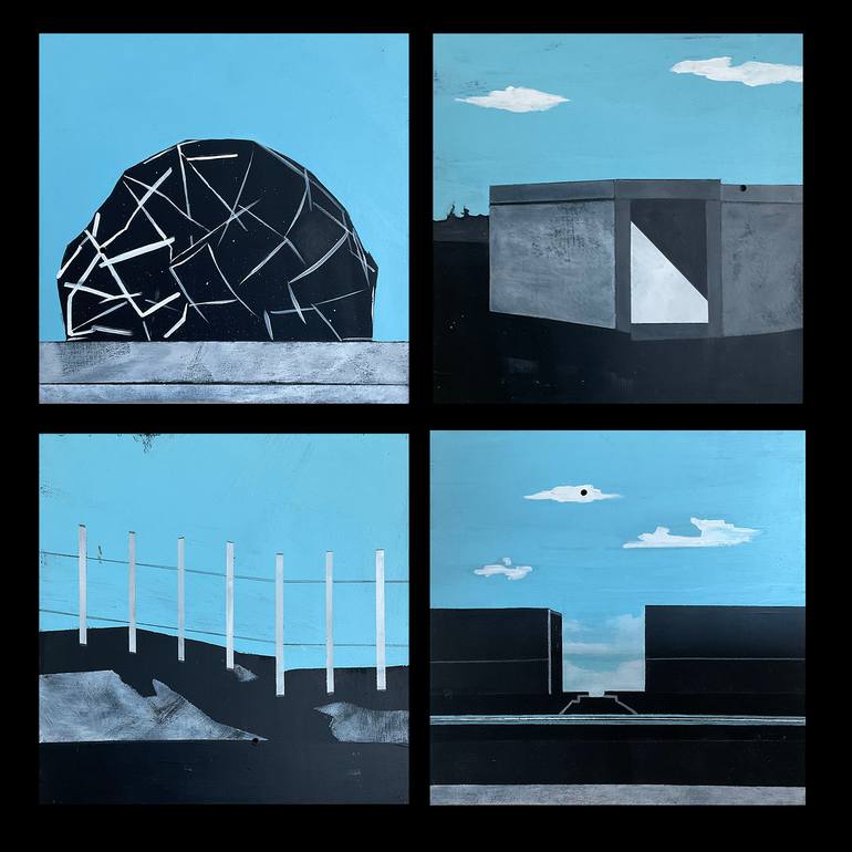 Original Conceptual Landscape Painting by Courtney Cotton
