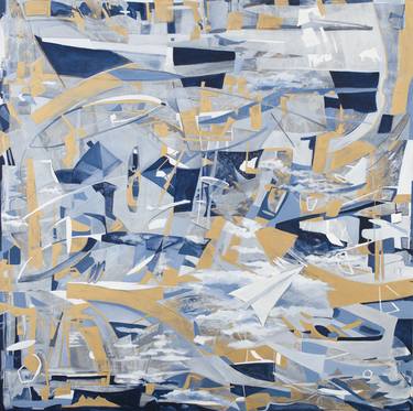 Original Cubism Abstract Paintings by Courtney Cotton