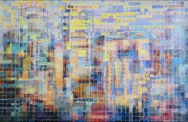 Original Contemporary Cities Painting by Cai Lixian