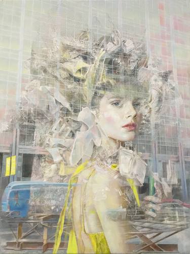 Original Contemporary Architecture Painting by Cai Lixian