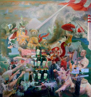 Print of Conceptual World Culture Paintings by cai lixian