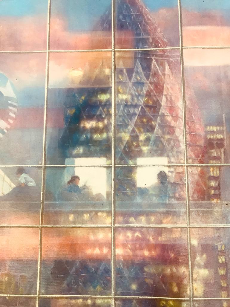 Original Contemporary Architecture Painting by Cai Lixian