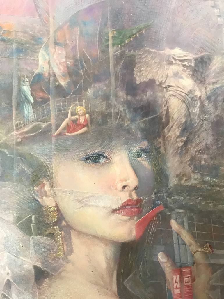 Original Contemporary Cities Painting by Cai Lixian