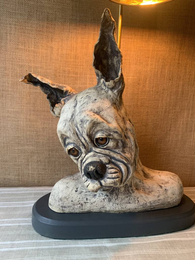 Original Figurative Dogs Sculpture by Rosh Keegan