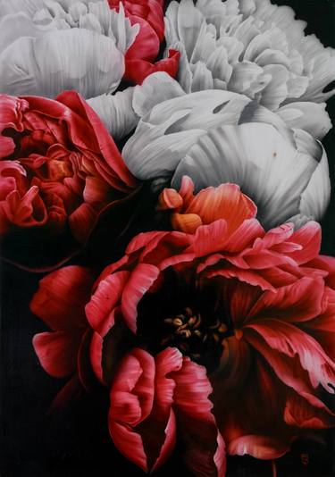 Print of Abstract Floral Paintings by Francesco Raffa