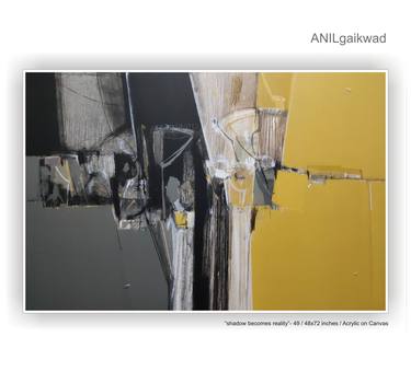 Original Abstract Expressionism Abstract Paintings by Anil Gaikwad