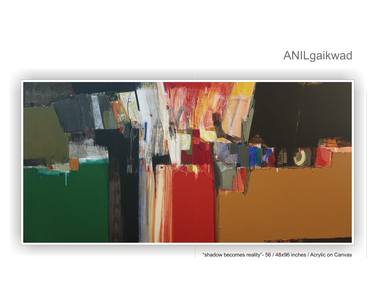 Original Abstract Expressionism Abstract Paintings by Anil Gaikwad