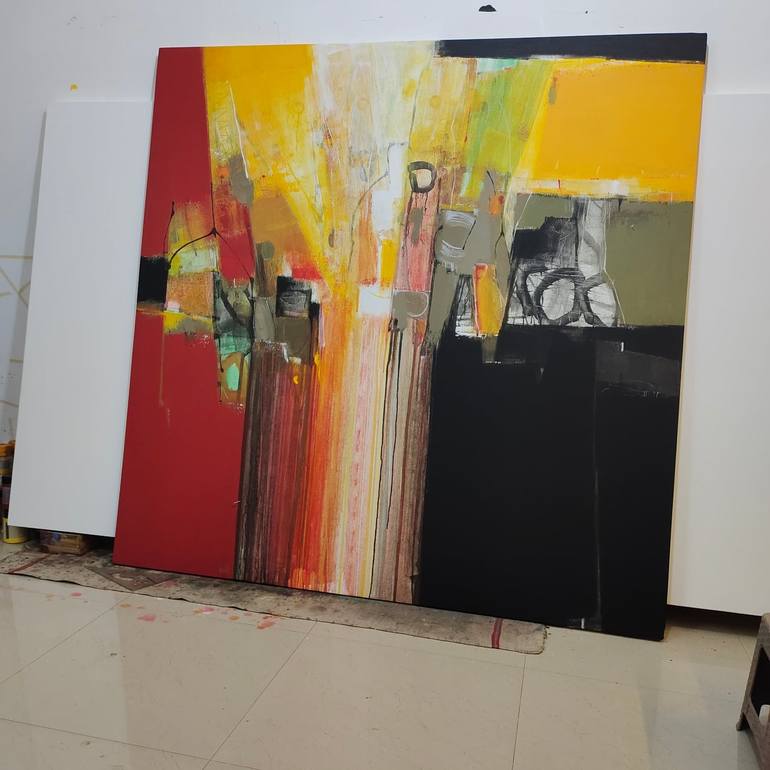 Original Abstract Painting by Anil Gaikwad