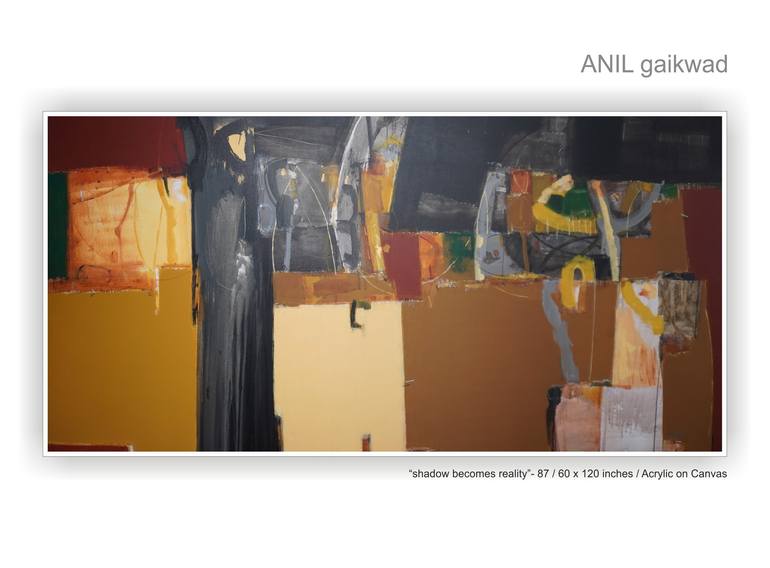 Original Abstract Expressionism Abstract Paintings by Anil Gaikwad