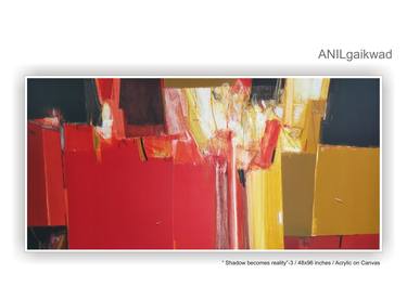 Original Abstract Expressionism Abstract Paintings by Anil Gaikwad
