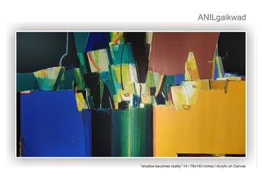 Original Abstract Expressionism Abstract Paintings by Anil Gaikwad