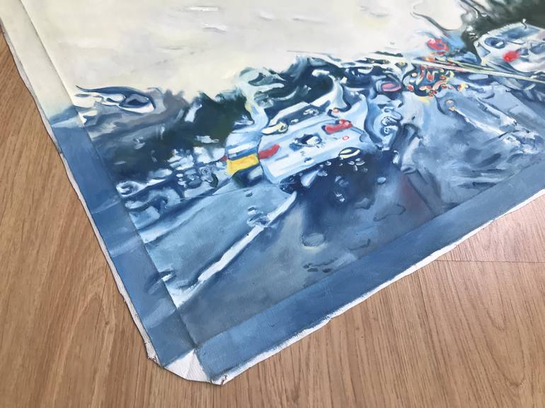 Original Fine Art Car Painting by Anna Rudenko