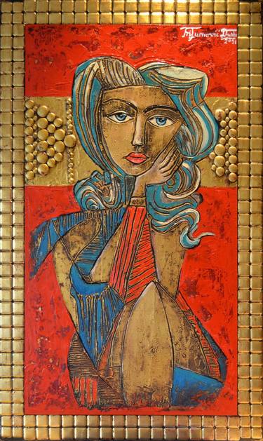Original Expressionism Women Paintings by Dusko Trifunovic