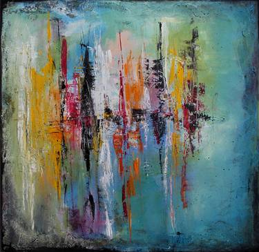 Original Abstract Expressionism Abstract Paintings by Agata Makoudie