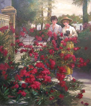 Original Fine Art Garden Paintings by Judy Thompson-Phillips