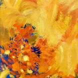 Off Center; Yellow, Orange & Blue by ELIZABETH GARAT