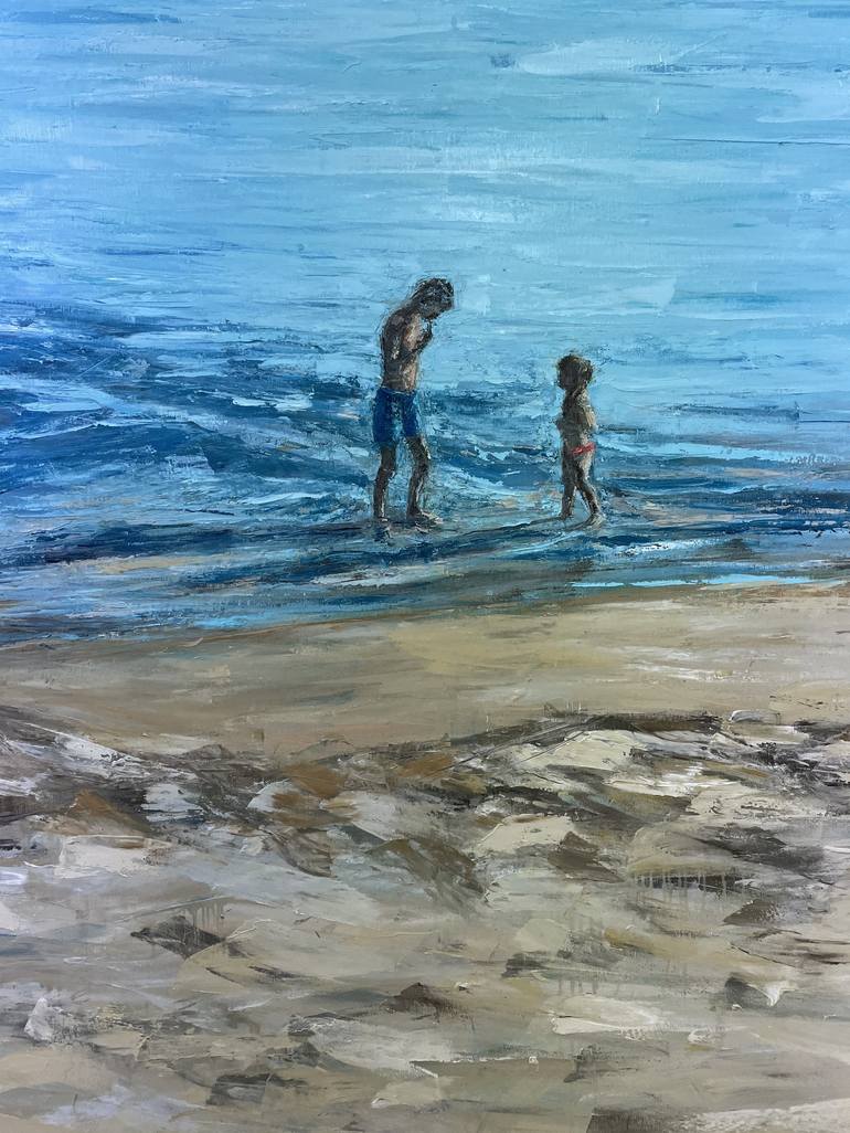 Original Expressionism Seascape Painting by Tania Dimitrakopoulou