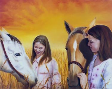 Original Fine Art Horse Paintings by Jeanette Sthamann