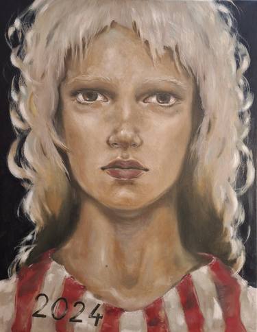 Original Portraiture People Paintings by ZrincassoArt Zrinka Ocelić