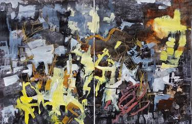 Original Abstract Expressionism Abstract Paintings by Richard Ketley