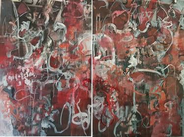 Original Abstract Expressionism Abstract Paintings by Richard Ketley