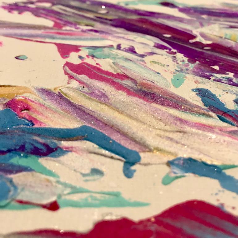 Original Art Deco Abstract Painting by Melpomeni Georgeadis