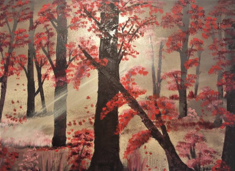 Original Fine Art Nature Painting by Melpomeni Georgeadis