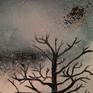 A tree sitting strong and proud amongst the universe's stars breathing life to everything around it.
A magical scenery filled with stars, swirls of gold, black and white sparkles!
I loved painting this one, it made me feel very grounded and happy!
It looks really pretty under all types of lighting in any room!