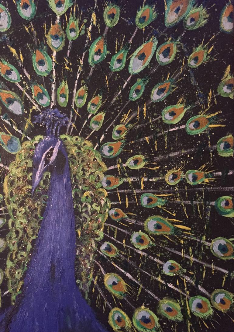 Original Figurative Animal Painting by Melpomeni Georgeadis