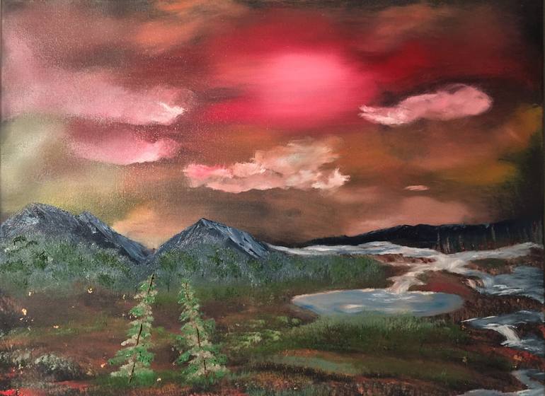 Original Fine Art Nature Painting by Melpomeni Georgeadis