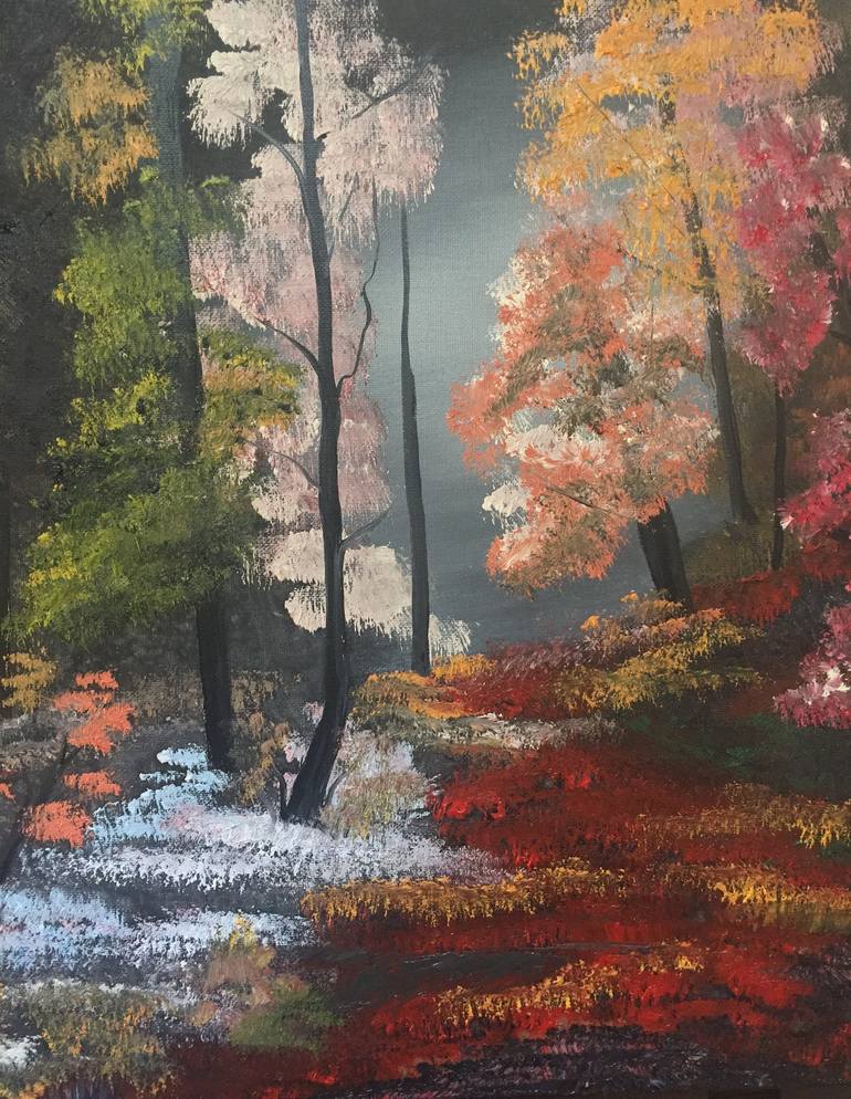 Original Fine Art Nature Painting by Melpomeni Georgeadis