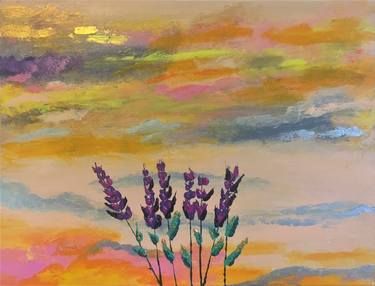 Original Fine Art Floral Paintings by Melpomeni Georgeadis