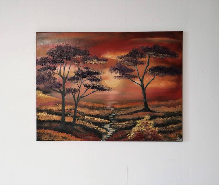 Original Documentary Nature Painting by Melpomeni Georgeadis